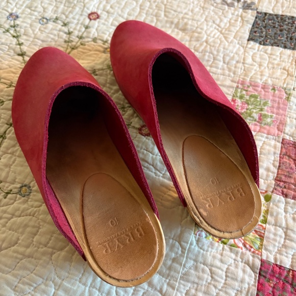 Bryr clog pink mid heel size 10 - Picture 4 of 4